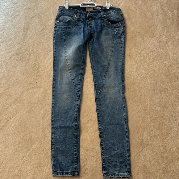 Please Jeans faded button up size medium. - Picture 1 of 8